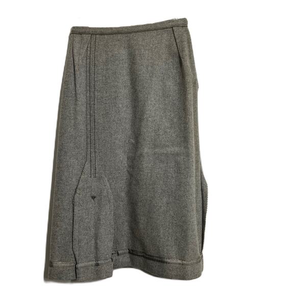 Vintage Bobbie Brooks Pencil Skirt 1960s Wool Cashmere Gray - Picture 2 of 5